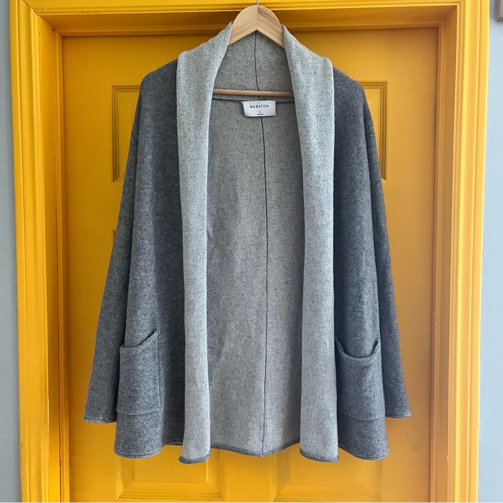 Babiton Aritzia Wool Cashmere Open Front Cardigan